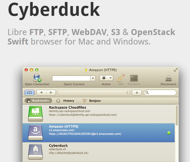 cyberduck ftp setup