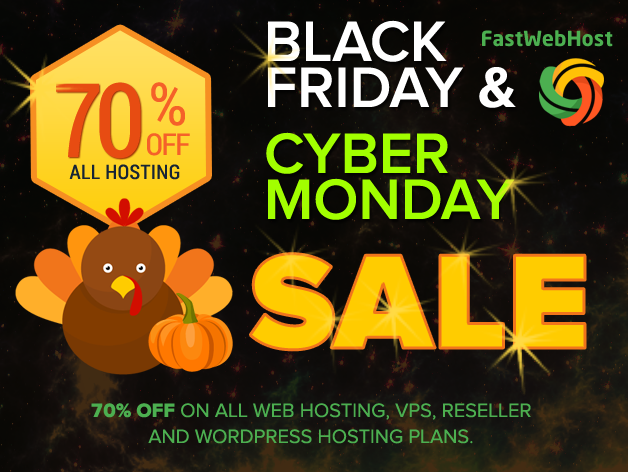 70% off on all Web Hosting, VPS, Reseller and WordPress Hosting plans.