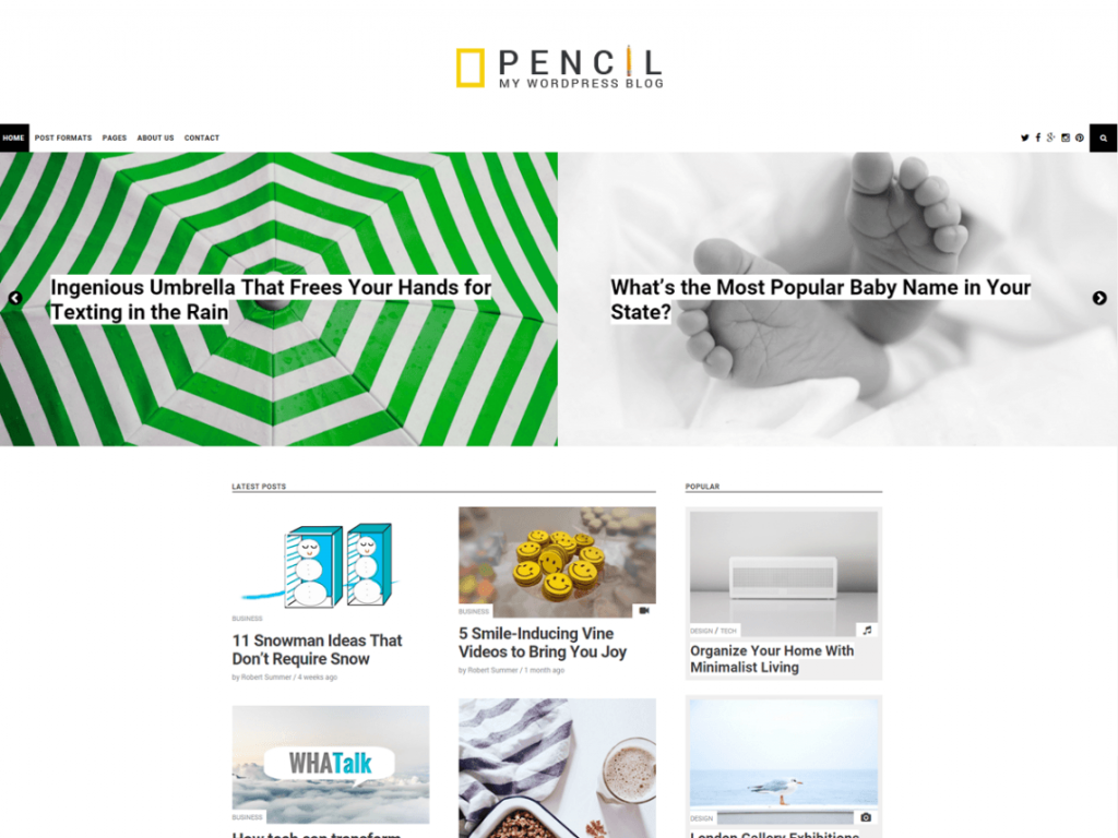 Pencil WordPress Theme