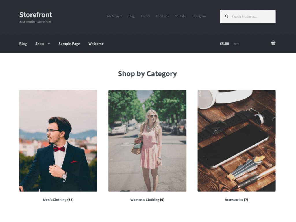 Store Front WordPress Theme